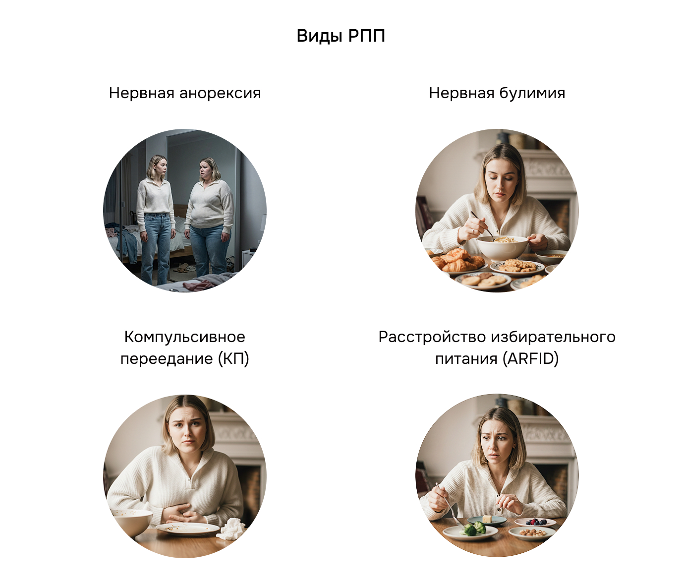 Виды пищевых расстройств